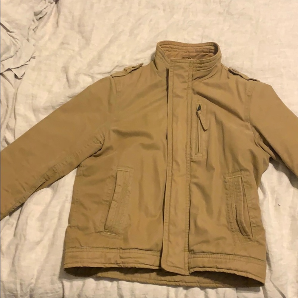 American Eagle oversized, flannel-lined jacket.